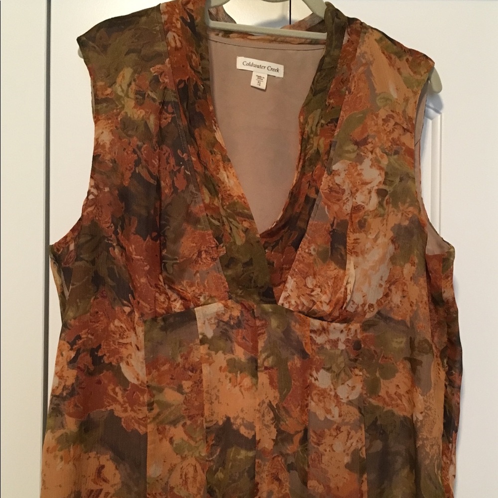 Cold water creek women’s sleeveless top